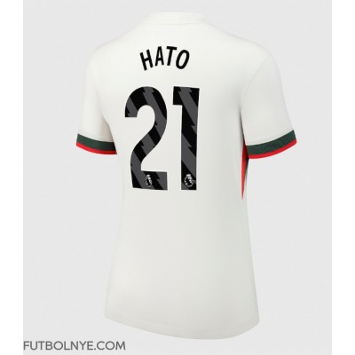 Camiseta Chelsea Jorrel Hato #21 Visitante Equipación para mujer 2025-26 manga corta Camiseta Chelsea Jorrel Hato #21 Visitante Equipación para mujer 2025-26 manga corta